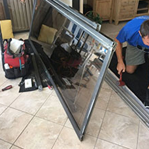 sliding glass door frame repair Kendall
